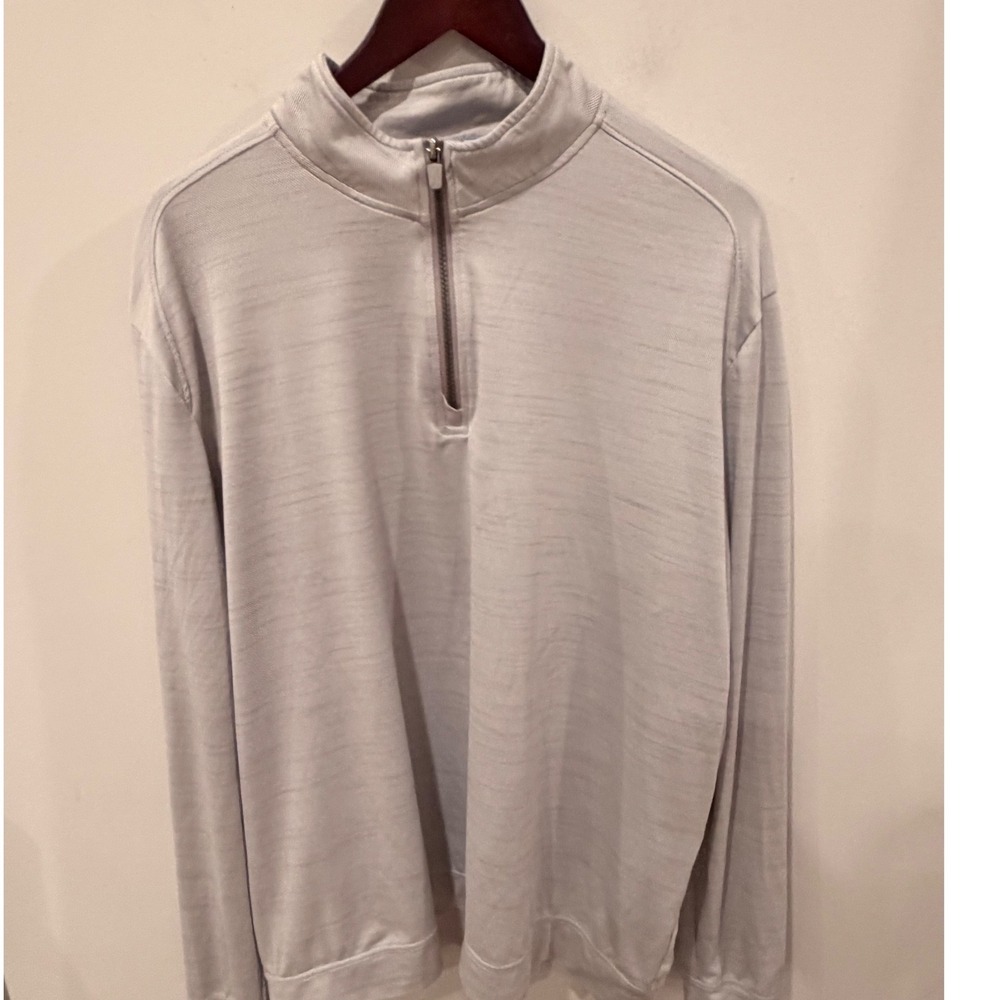 Johnnie-O Apex Quarter Zip Pullover Mens XXL Seal Grey JMKO2750 Performance Golf